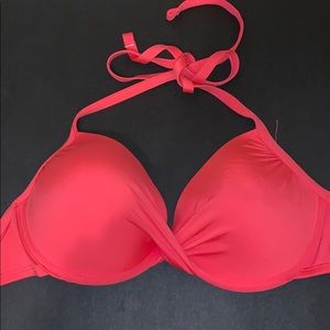 Hot pink Push up bikini top
